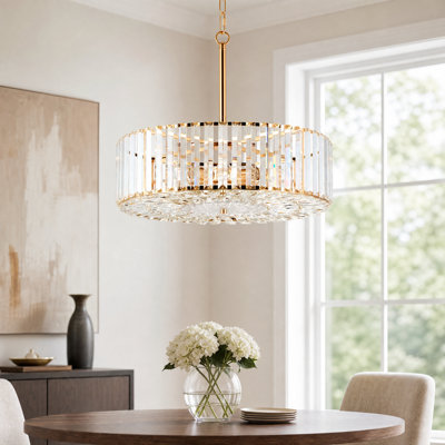 Crystal Semi Flush Mount Ceiling Light