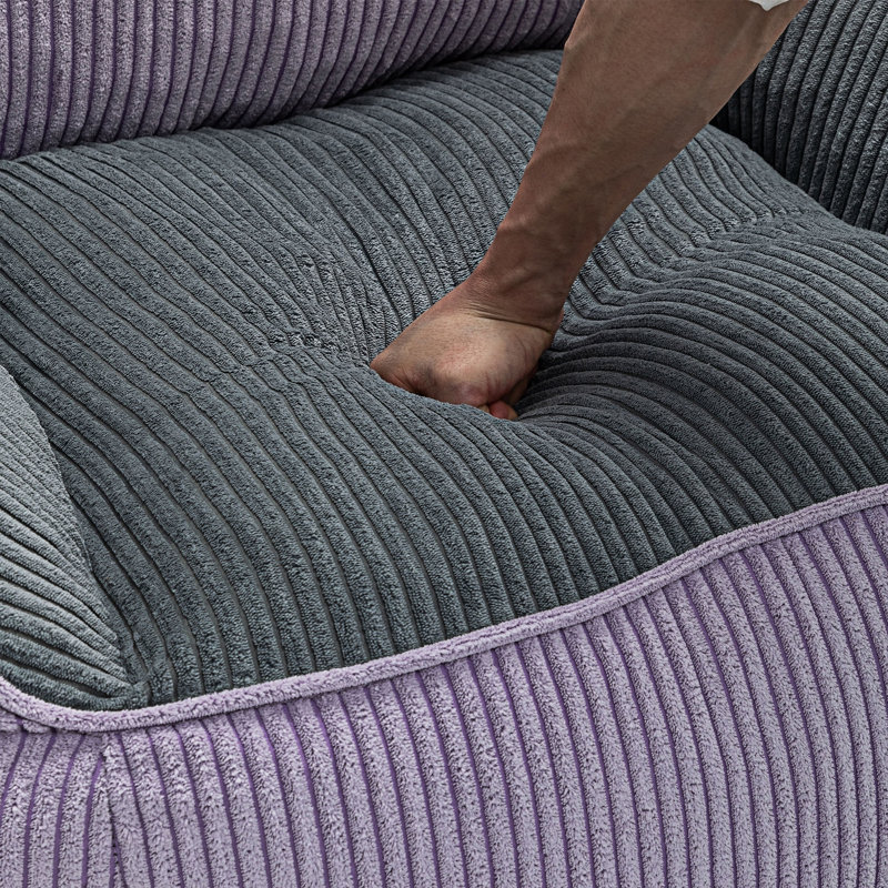 Fauteuil à billes, Gris / Mauve