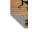 Tapis brun dinosaures lavable à la machine-812689787