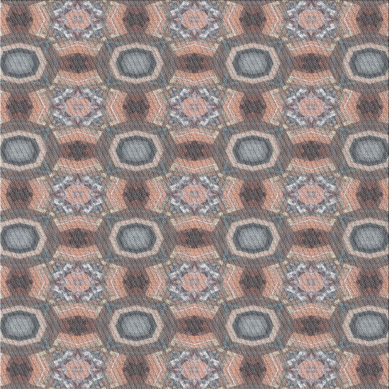 Geometric Indoor Rug, Square 6'