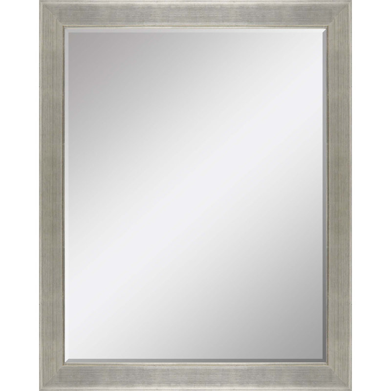 Agampreet Wood Flat Wall Mirror, 53" x 41"