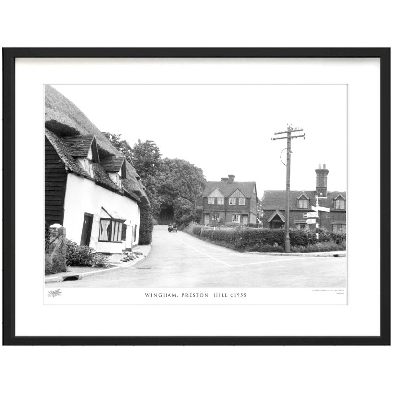 Wingham, Preston Hill C1955 by Francis Frith - Single Picture Frame Print, 28cm H x 36cm W x 2.3cm D
