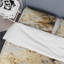 Ensemble de housse de couette blanc et or Champagne Flow I - Champagne-101242704