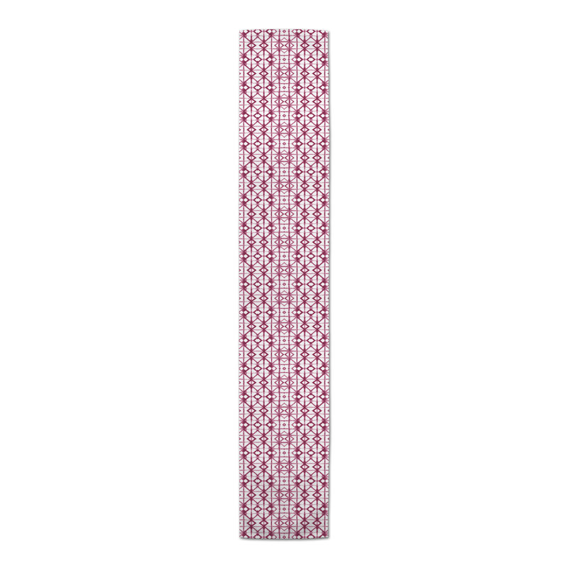 Claristine Rectangle Polyester Table Runner, 16" D x 72" L, Purple