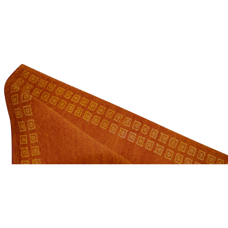 High-Quality Hand-Knotted Rust Area Rug