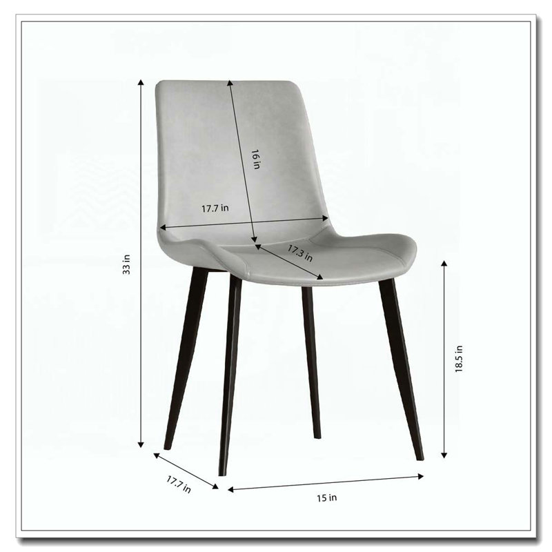 Chaise en polyuréthane, Gris