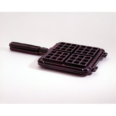 Nordic Ware Breakfast Cookware 15.78" Non-stick Original Stovetop Belgian Waffler In Dark Gray