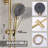10" Solid Brass Exposed Round Shower Combo Set With Pressured Balanced Valve-81655762