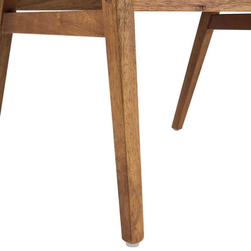 Chaises de salle à manger rembourrées Benedict, Coussin beige / structure en noyer