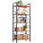 3/4/5-tier Bookshelf - Space-saving Storage Unit With Metal Frame And Wood Shelves - For Living Room, Office, And Bedroom-1569808177-1569808173