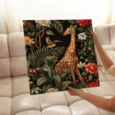 Animaux, reproduction d'art sans cadre William Morris Giraffe IV Cottage