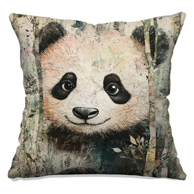 Coussins Panda In Bamboo Forest