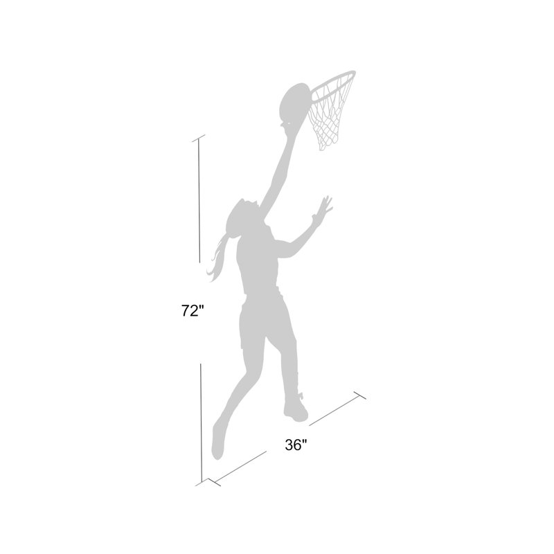 Sports Non-Wall Damaging Wall Decal, Black