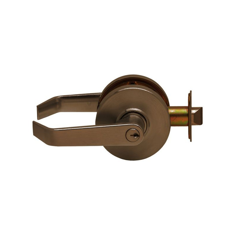 Levier de porte à clé, Bronze huilé