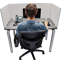 Panneau d'intimité acoustique fixé au bureau-16490067-16490076-16490077