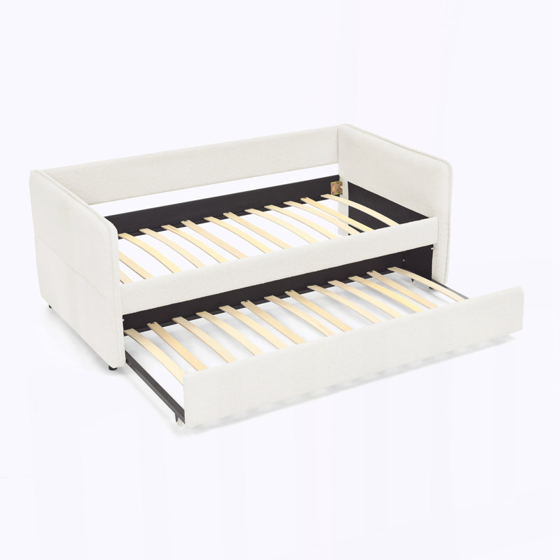 Lit de jour avec canapé-lit tapissier, Beige