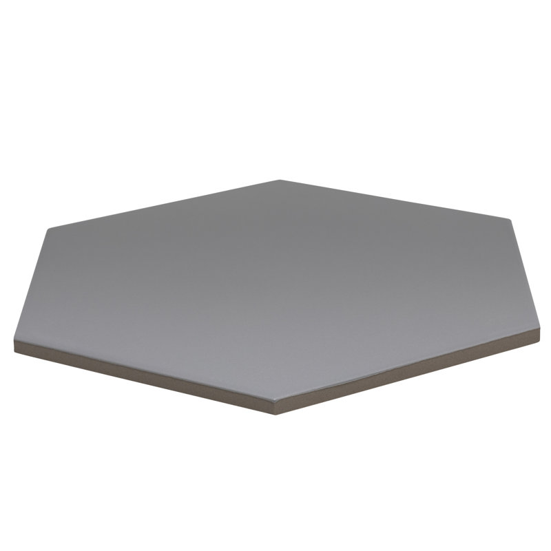 Carreau de porcelaine biseauté 10 po x 9 po Elle, Acero