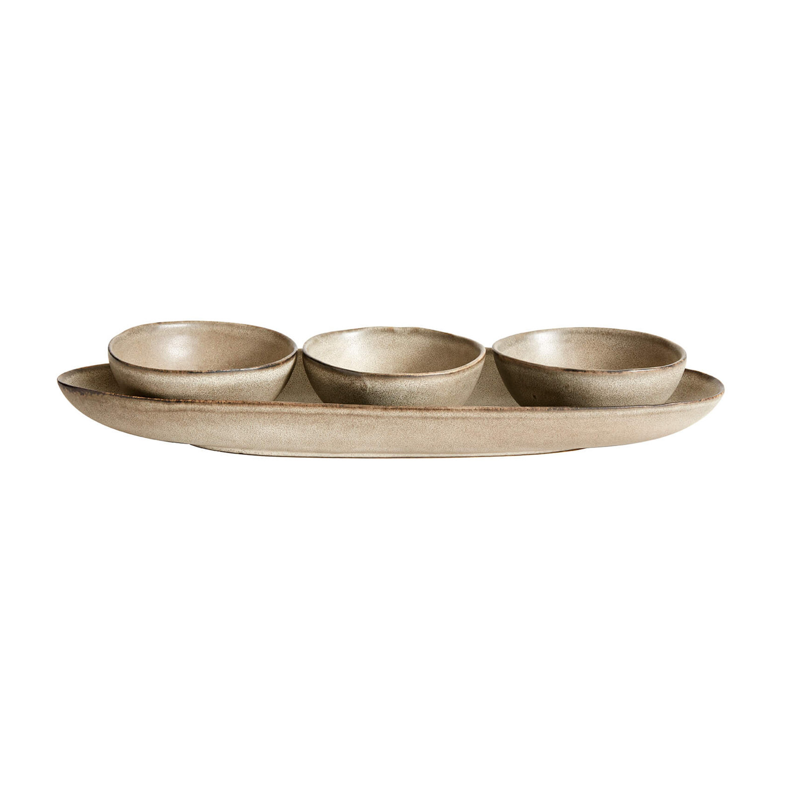 Alyson Ceramic Decorative Tray, Oyster