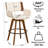 Modern Faux Leather Upholstered Swivel Stools-46686336-46686396