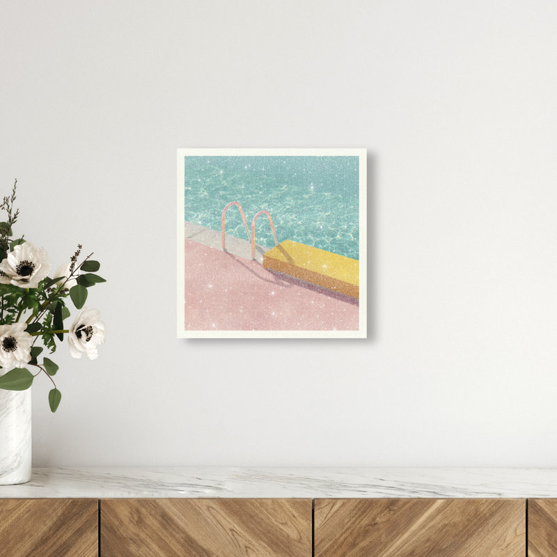 Poolside Symmetry II Print by Oliver Gal, 12"H x 12"W, Gallery Wrapped