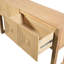 Geometric Carved Console Table With 3 Drawers-2026482898
