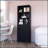 Stylish Black 2-Door Bookcase With Concealed Storage And Spacious Shelves, For Modern And Traditional Decor.-1632139779
