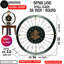 Horloge murale avec pignons en mouvement