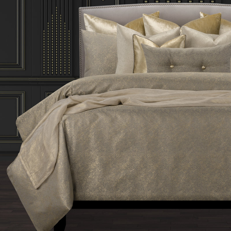 Jazz Club Luxury Single Duvet Cover, Bronze, King Duvet Cover