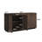 Sideboards & Buffets With Power Outlet, Walnut Wood, Modern Kitchen