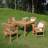 Narelle Teak Patio Dining Armchair