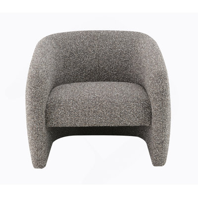 Livia Brown & Gray Tweed Accent Chair