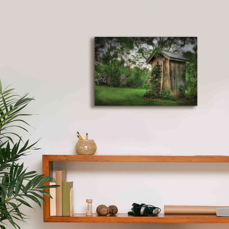 «Fragrant Outhouse» par Lori Deiter, art mural sur toile, H 12 po x l 18 po x P 0,75 po