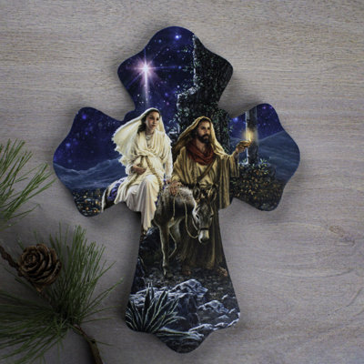 Journey to Bethlehem Wooden Cross