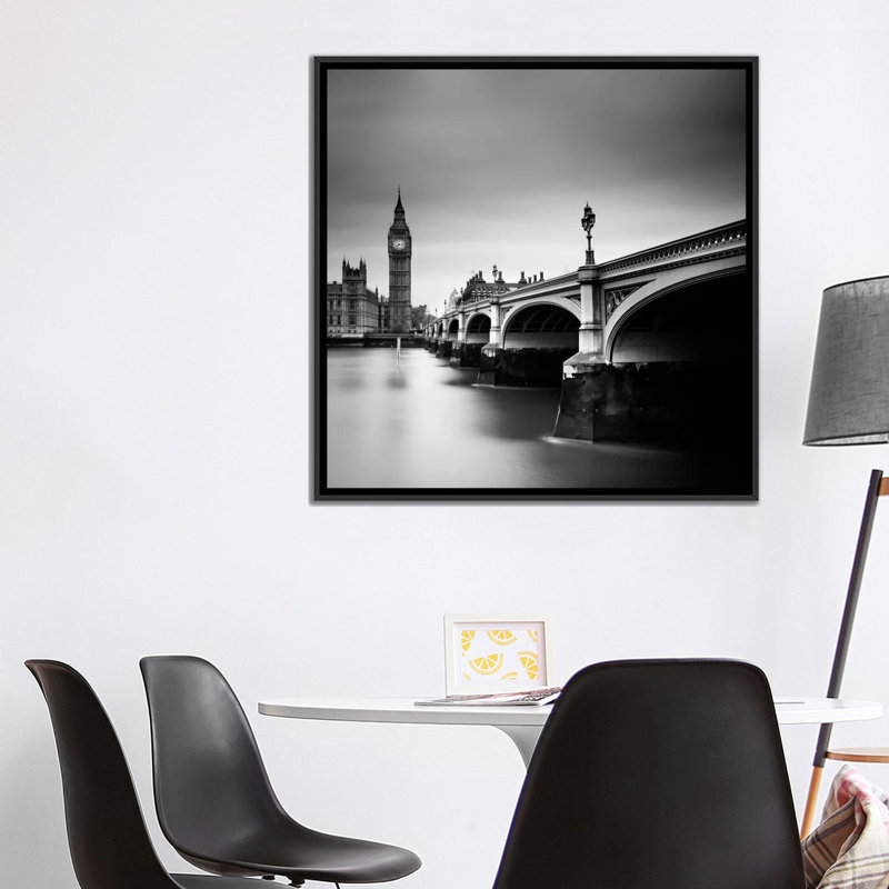 London Westminster, reproduction de photo sur toile tendue, H 18 po x l 18 po x P 0,75 po, Toile tendue, Pas de tapis