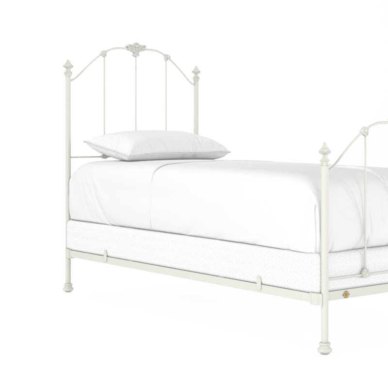 171 Country French Bed | Complete Standard, Twin, Matte White