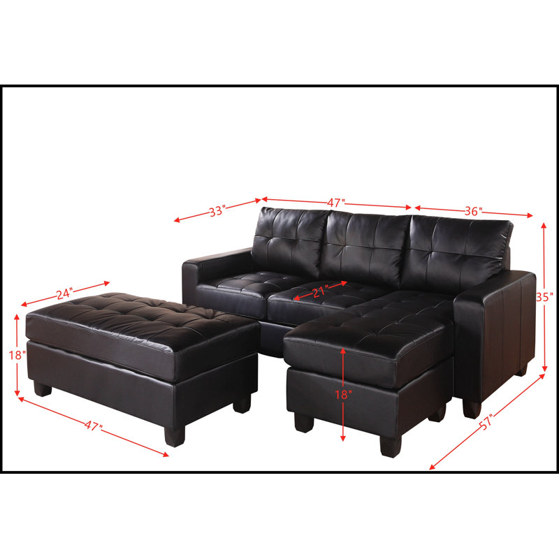 Canapé modulaire avec repose-pieds Navian