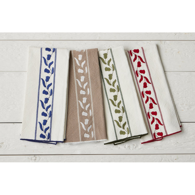 Kitchen Tea Towel Tulip, Spruce Green