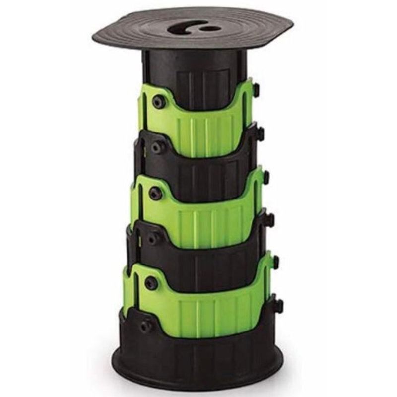 Boivin Plastic Accent Stool, Green/Black