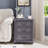 3 Drawer Bedside Table With Reading Light-829931889