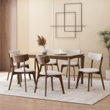 Jenan 6 - Person Four Leg Dining Set