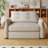 59.84 "Medieval modern convertible sofa bed sleeper with memory foam mattress suitable for living room apartment room-939214143