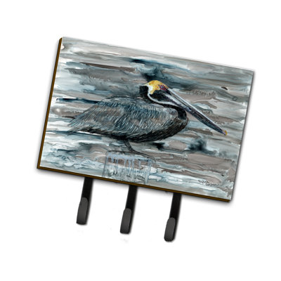 Metal Wall Organizer with Key Hooks
