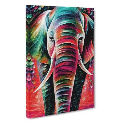 Colourful Elephant No.1 - Wall Art