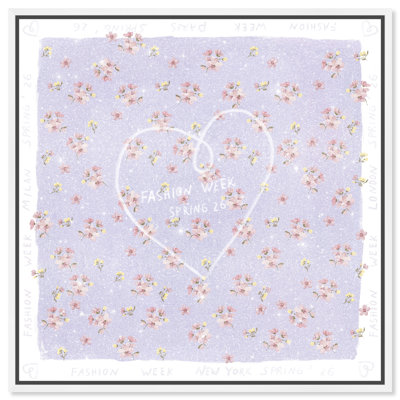 Lilac Spring Fashion Print by Oliver Gal