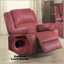 Fauteuil inclinable berçant en cuir synthétique