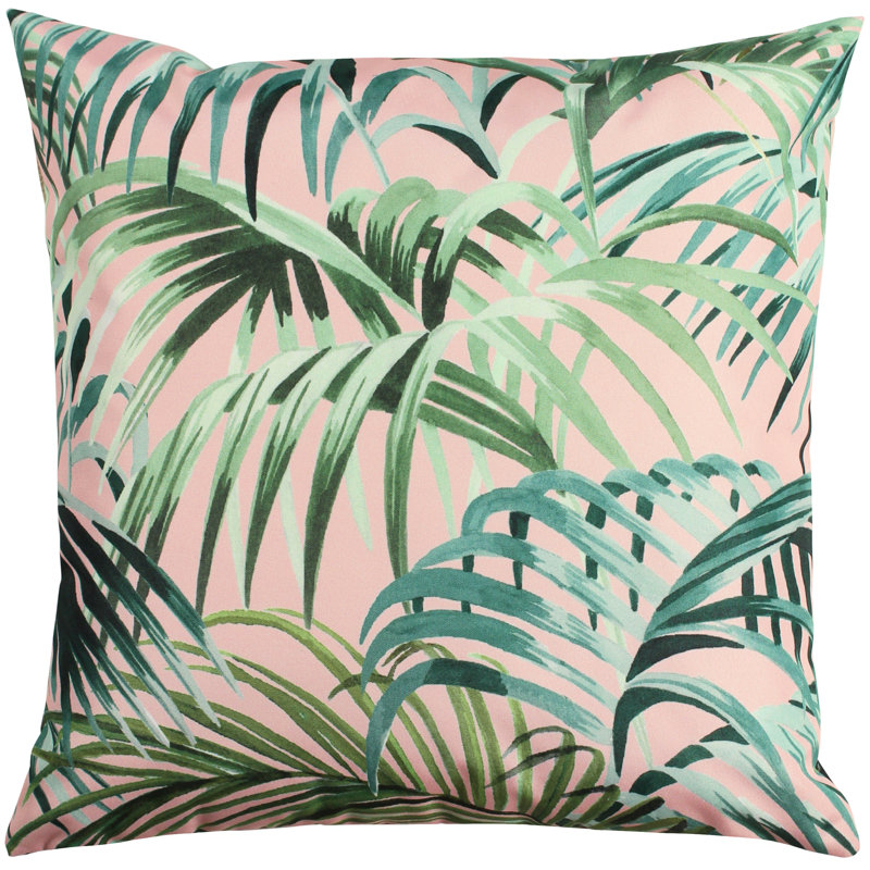Indoor / Outdoor Floral Square Cushion Cover