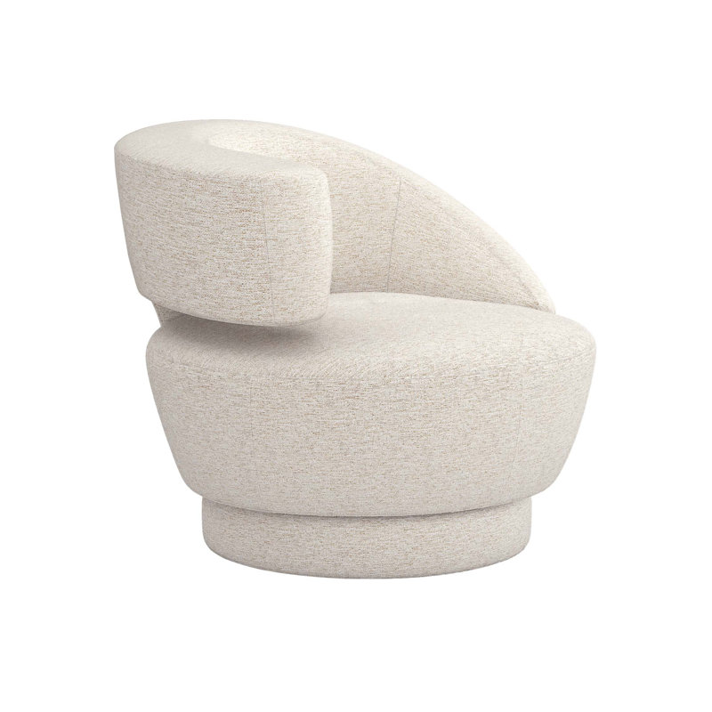 Arabella Swivel Lounge Chair, Drift Chenille