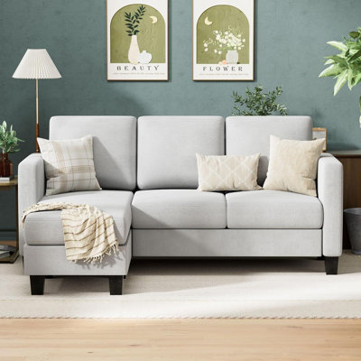 72" Upholstered Sofa Chaise