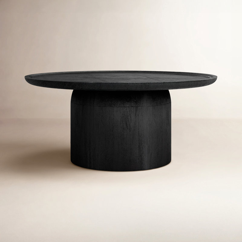 Solid Wood Coffee Table, Black