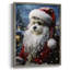 Santa Paws I, reproduction encadrée - bois massif-907430322